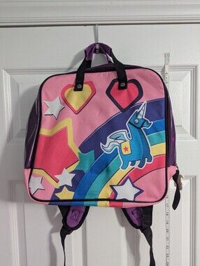 Kids Pink Unicorn Rainbow Backpack